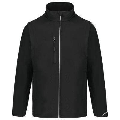 UNISEX detachable sleeves softshell jacket